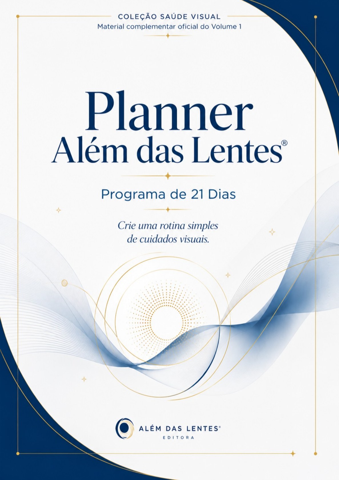 Capa do Planner Além das Lentes